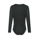 Alma Deia - Body Cache-Cœur En Glitters - Bleu Vert - Femme