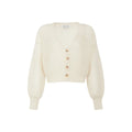 Alma Deia - Buttoned Mohair Cardigan - White/Ecru - Women