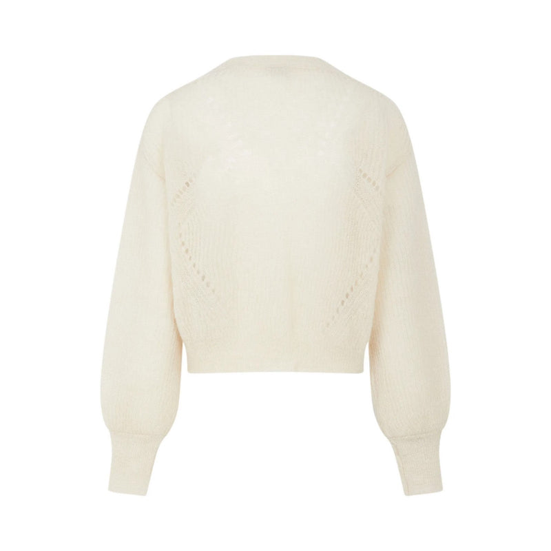 Alma Deia - Cardigan Boutonné En Mohair - Blanc/Écru - Femme