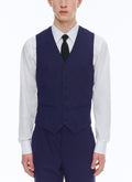 Kostuumgilet In Effen Twill I-Travel - Antraciet