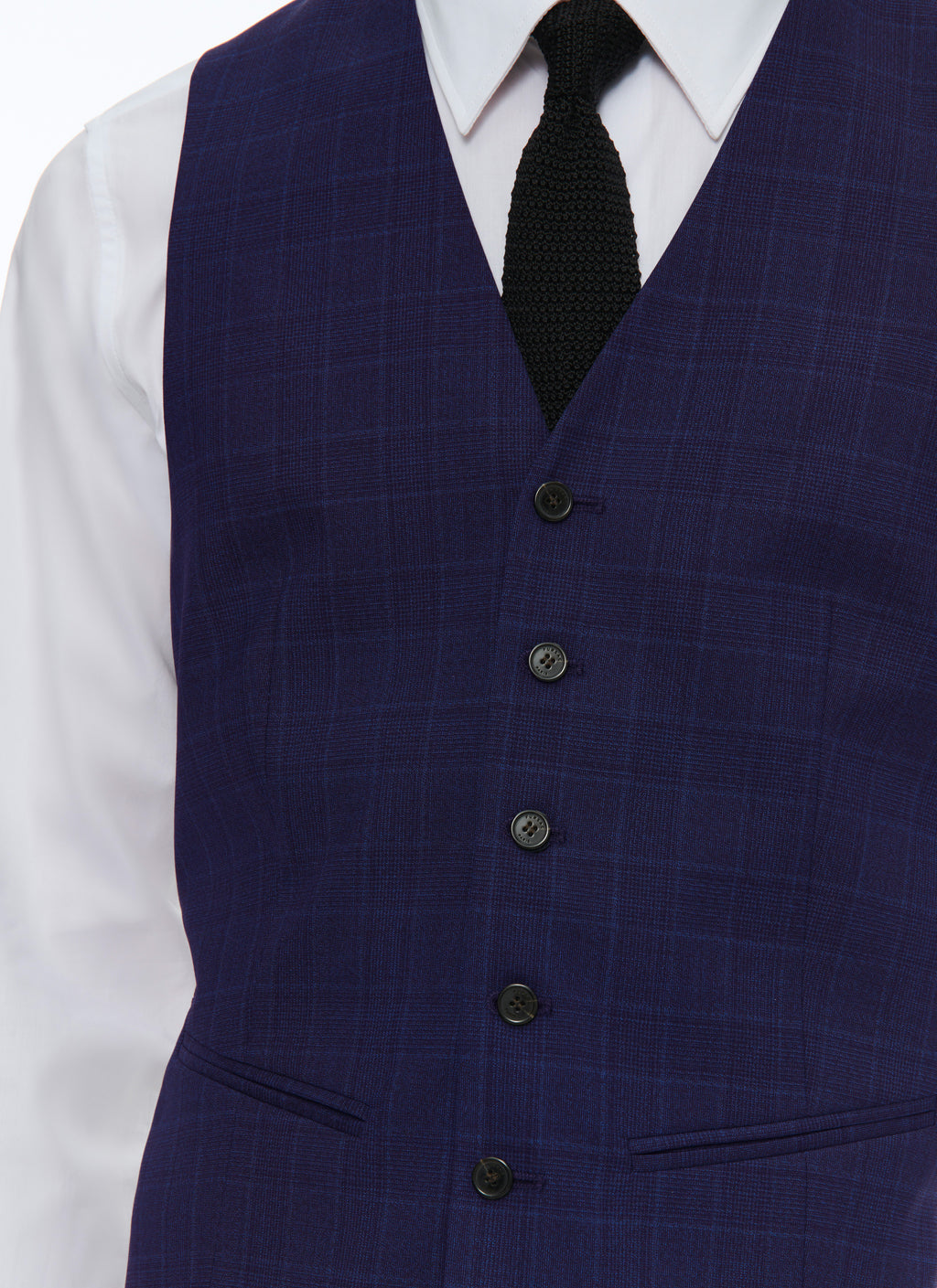 Kostuumgilet In Effen Twill I-Travel - Antraciet