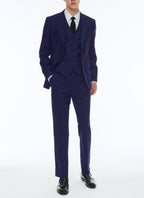 Kostuumgilet In Effen Twill I-Travel - Antraciet