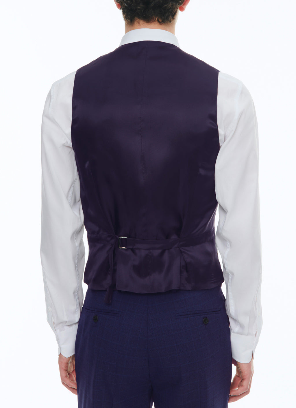 Kostuumgilet In Effen Twill I-Travel - Antraciet