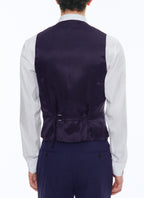 Kostuumgilet In Effen Twill I-Travel - Antraciet