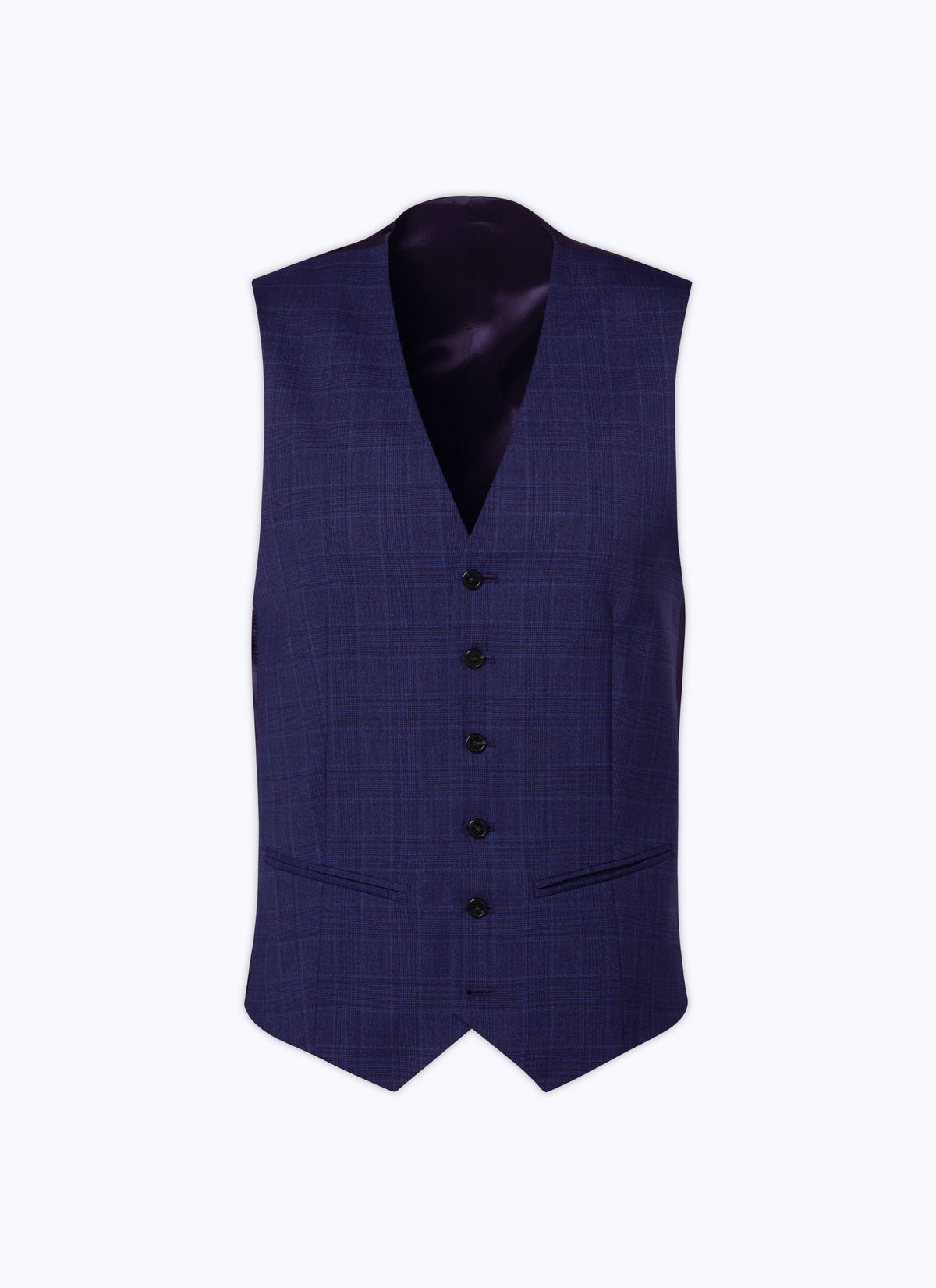 Kostuumgilet In Effen Twill I-Travel - Antraciet