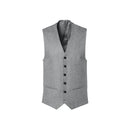 Gilet De Costume En Flanelle De Laine - Gris Moyen