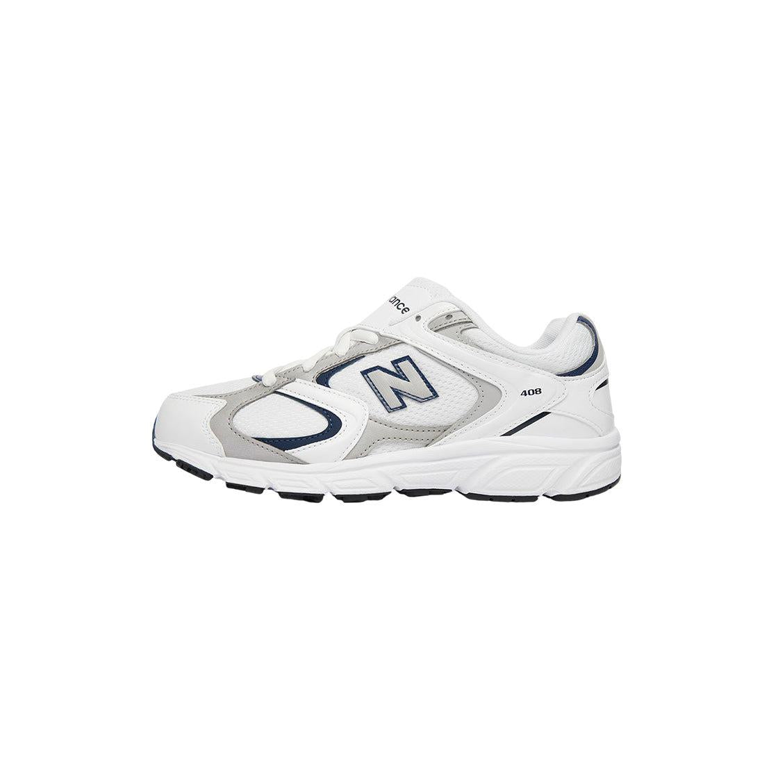 Baskets New Balance G408 Junior - Blanc, Gris, Marine