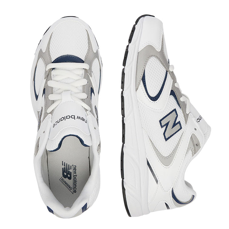 Baskets New Balance G408 Junior - Blanc, Gris, Marine