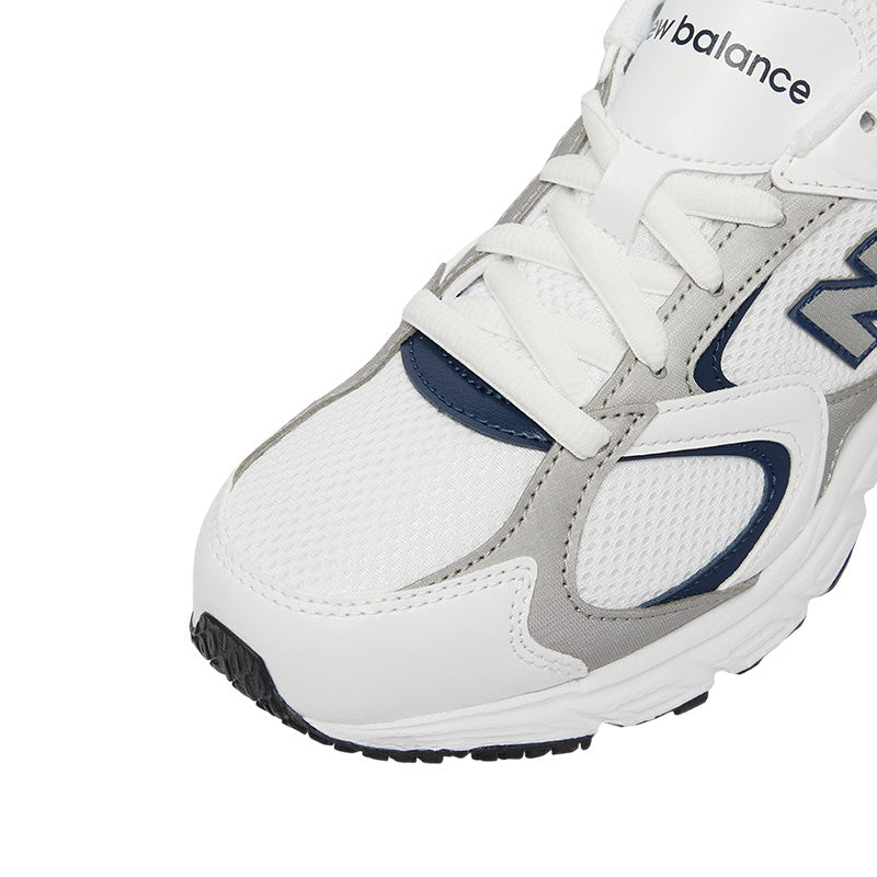 Baskets New Balance G408 Junior - Blanc, Gris, Marine