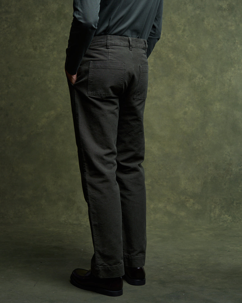 Casual Gabin Trousers - Hunter Green