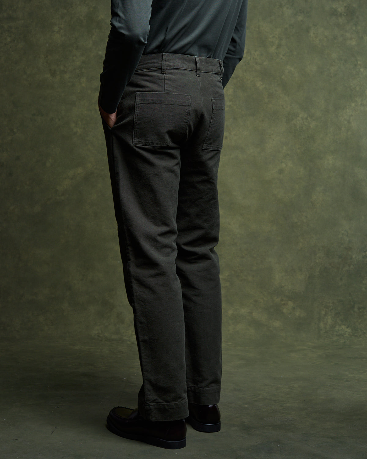 Casual Gabin Trousers - Hunter Green