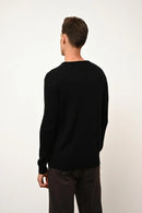 Pull Col Rond 4 Fils - Gabin - Noir