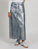 Jupe Gael Coated - Silver - Femme