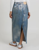 Jupe Gael Coated - Silver - Femme