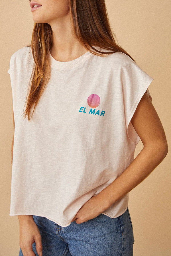Camiseta Gaela - Piedra lunar