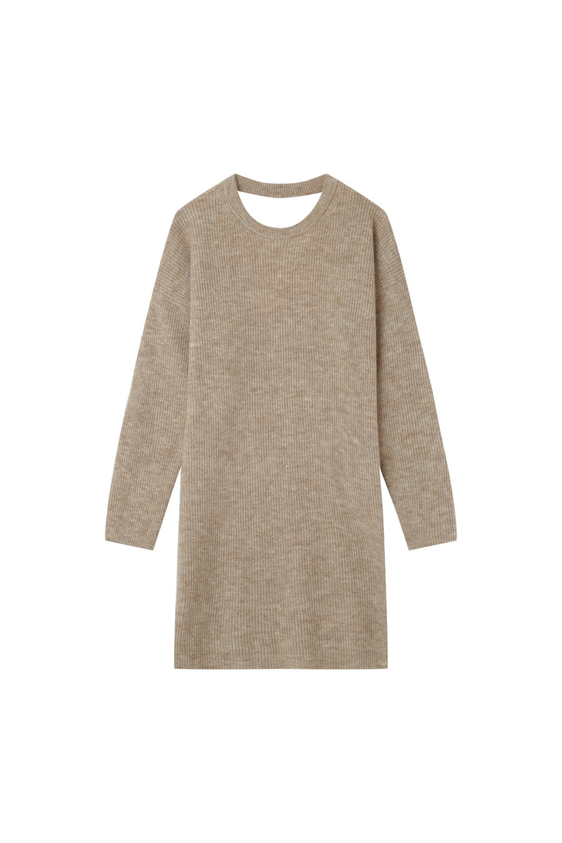 Gaelle Short Dress - Beige