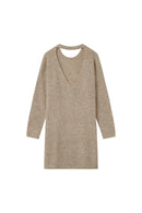 Gaelle Short Dress - Beige