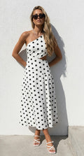 Robe Gaia - Blanc/Noir