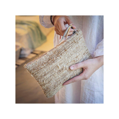 Pochette Avec Soie - Gail - Miel