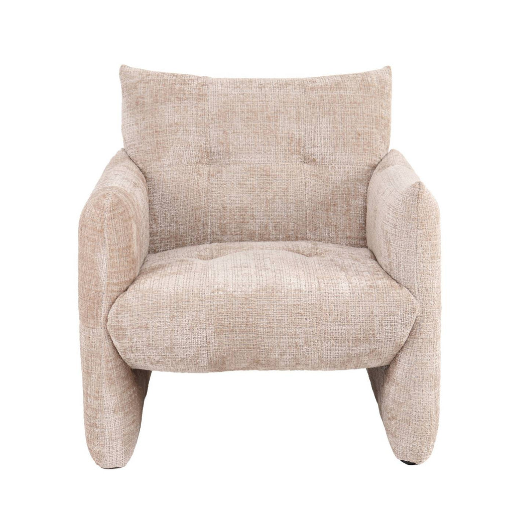 Galatea - Poltrona fissa a 1 posto - Tessuto - Beige