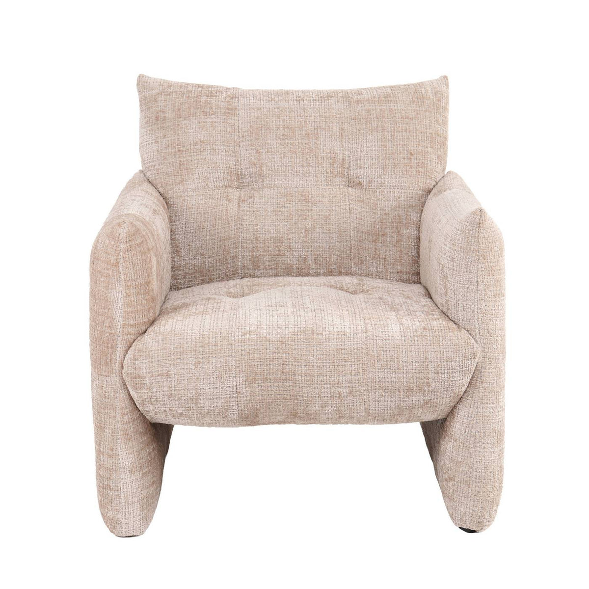 Galatea - Poltrona fissa a 1 posto - Tessuto - Beige