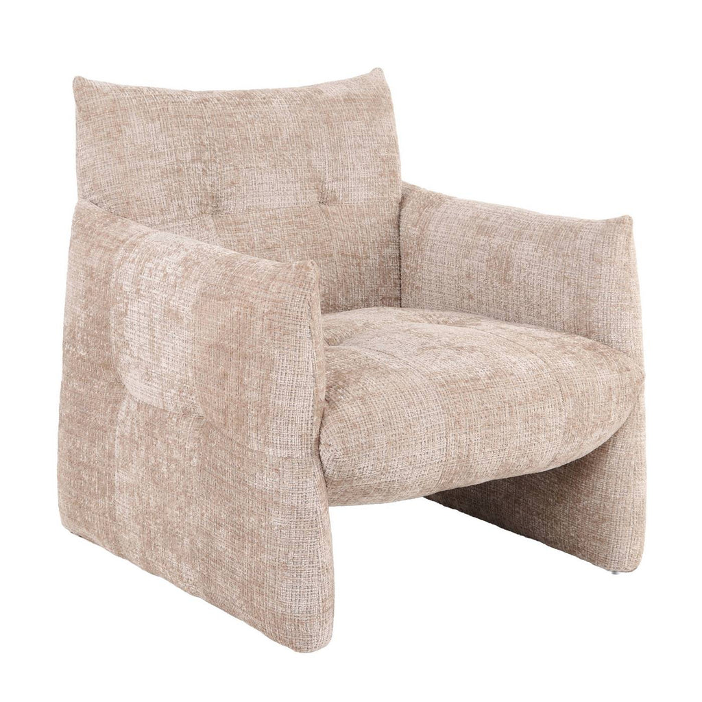 Galatea - Poltrona fissa a 1 posto - Tessuto - Beige