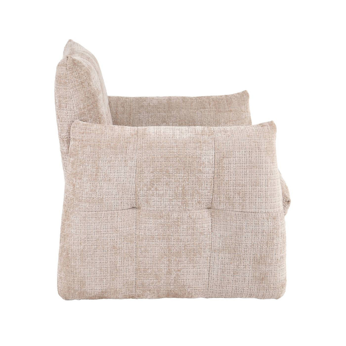 Galatea - Poltrona fissa a 1 posto - Tessuto - Beige