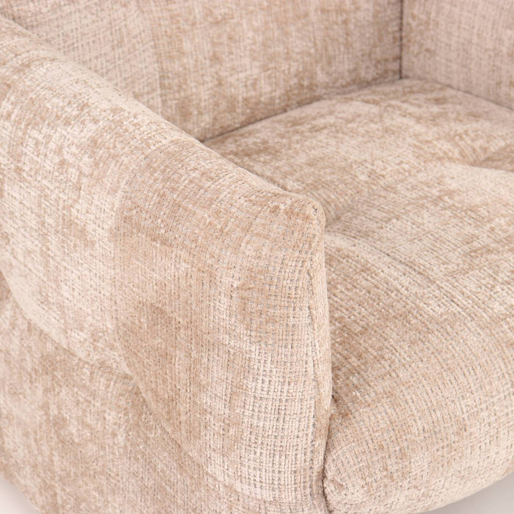 Galatea - Poltrona fissa a 1 posto - Tessuto - Beige