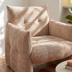 Galatea - Poltrona fissa a 1 posto - Tessuto - Beige