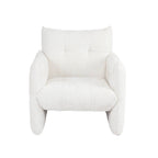 Galatea - Poltrona fissa a 1 posto - Tessuto - Crema