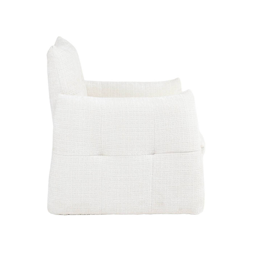 Galatea - Poltrona fissa a 1 posto - Tessuto - Crema