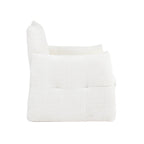 Galatea - Poltrona fissa a 1 posto - Tessuto - Crema