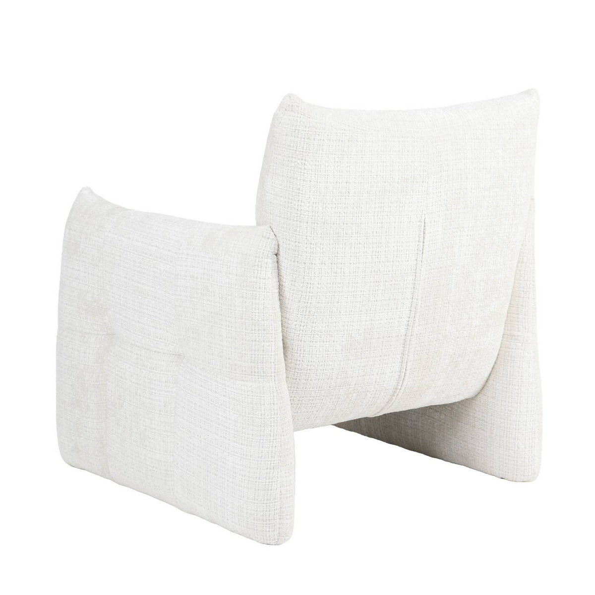 Galatea - Poltrona fissa a 1 posto - Tessuto - Crema