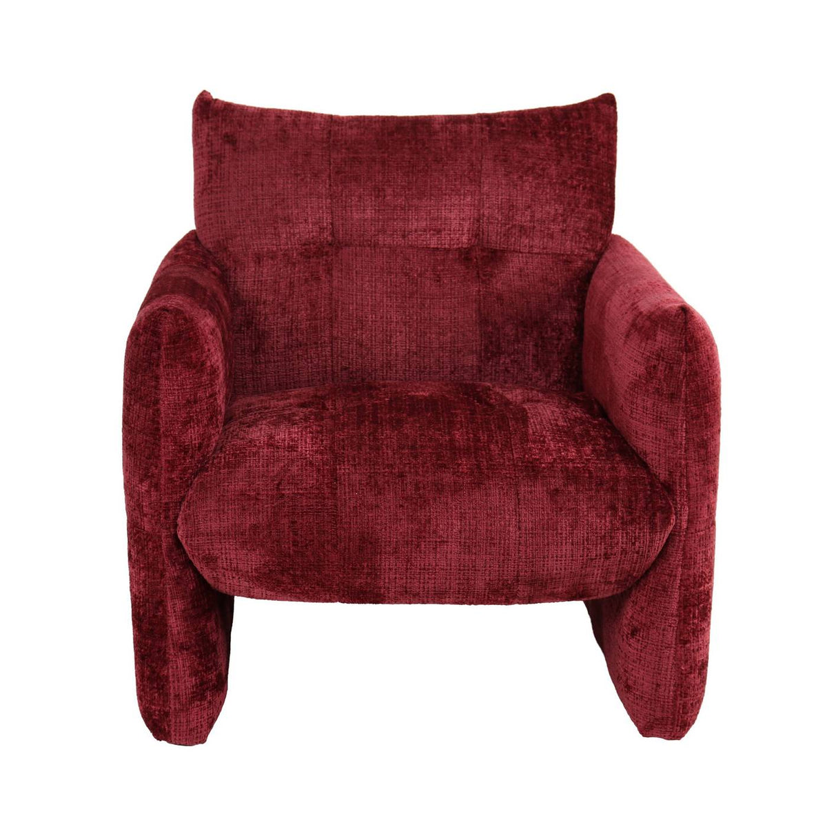 Galatea - Poltrona fissa a 1 posto - Tessuto - Rosso