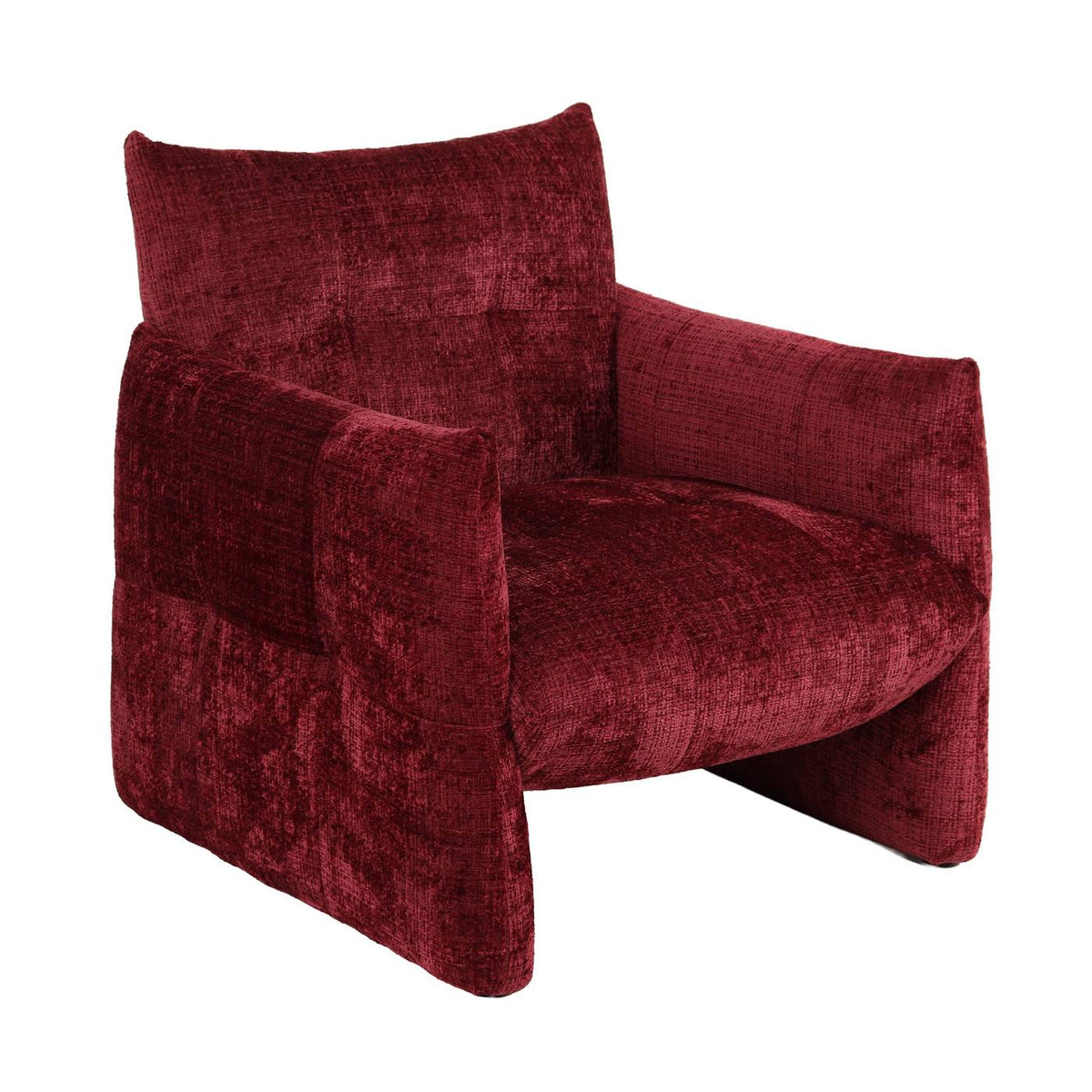 Galatea - Poltrona fissa a 1 posto - Tessuto - Rosso