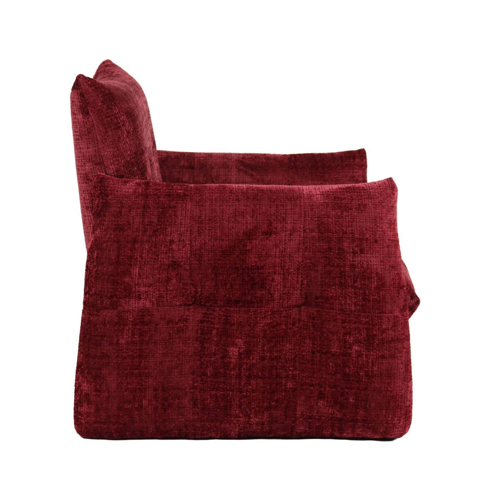 Galatea - Poltrona fissa a 1 posto - Tessuto - Rosso