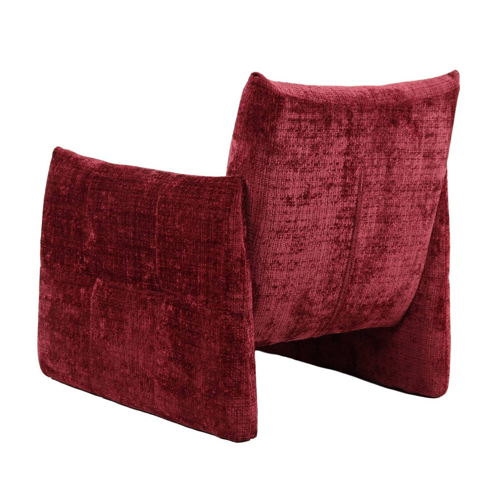 Galatea - Poltrona fissa a 1 posto - Tessuto - Rosso
