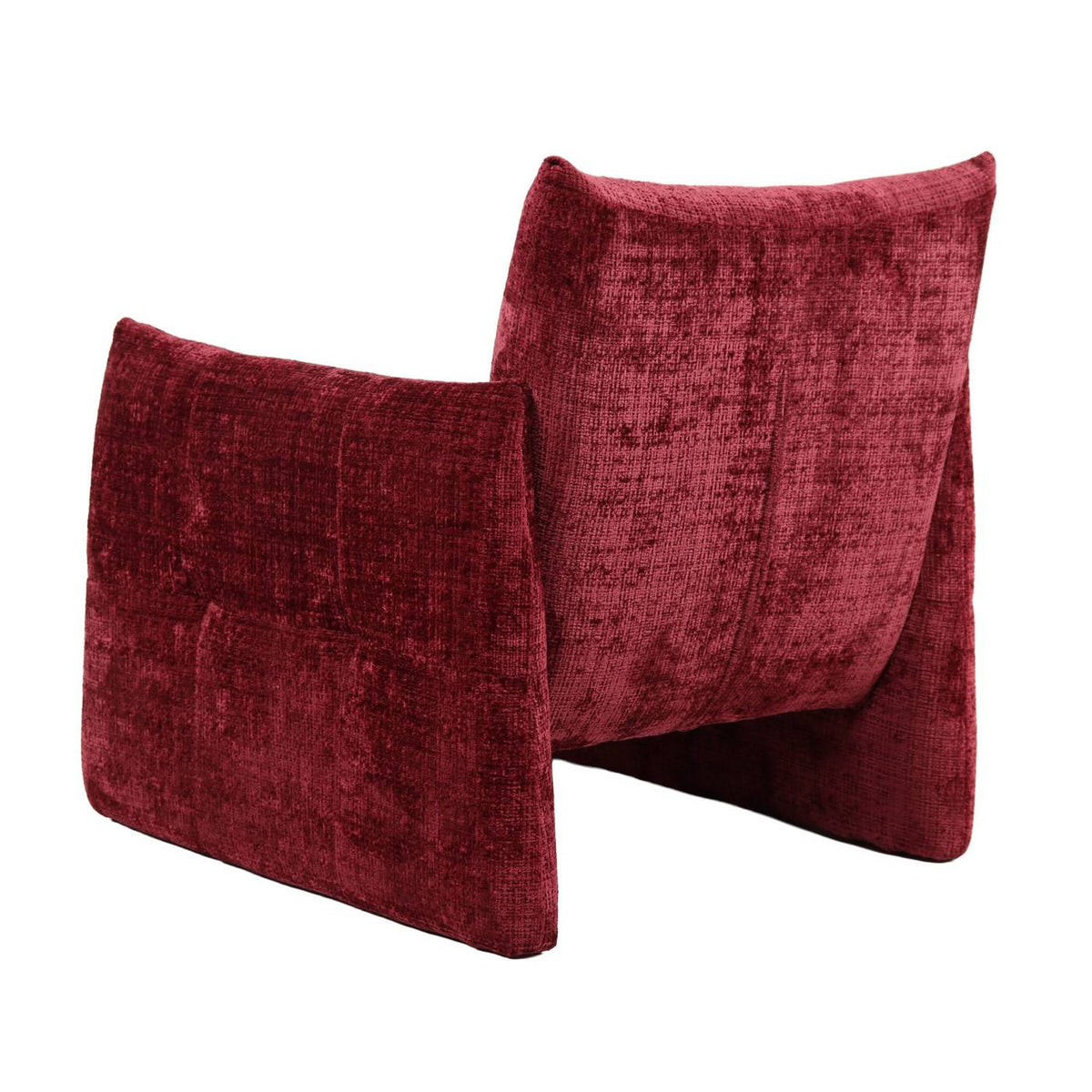 Galatea - Poltrona fissa a 1 posto - Tessuto - Rosso