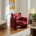 Galatea - Poltrona fissa a 1 posto - Tessuto - Rosso