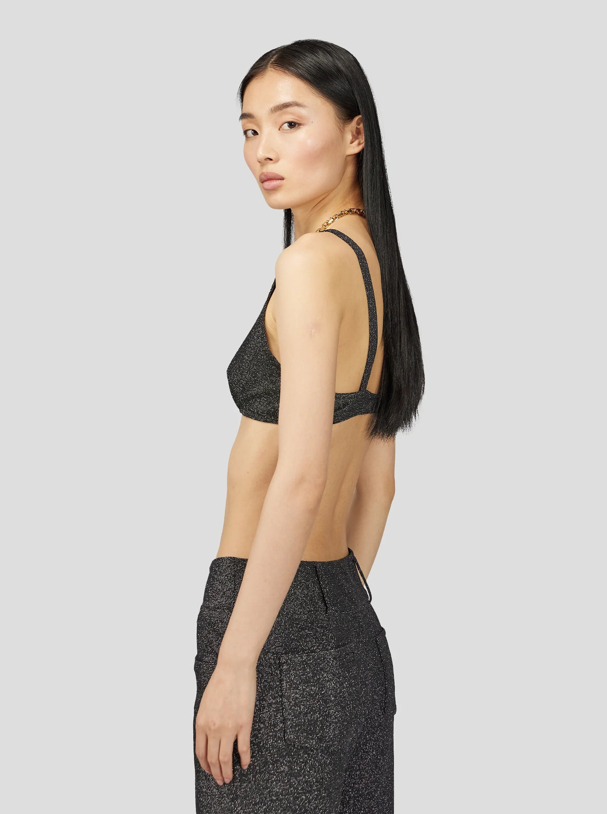 Soutien-Gorge Gala En Tricot Argent Constellation