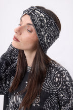 Bandeau Print Bandana Gala - Noir Blanc - Femme