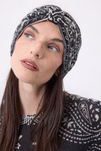 Bandeau Print Bandana Gala - Noir Blanc - Femme
