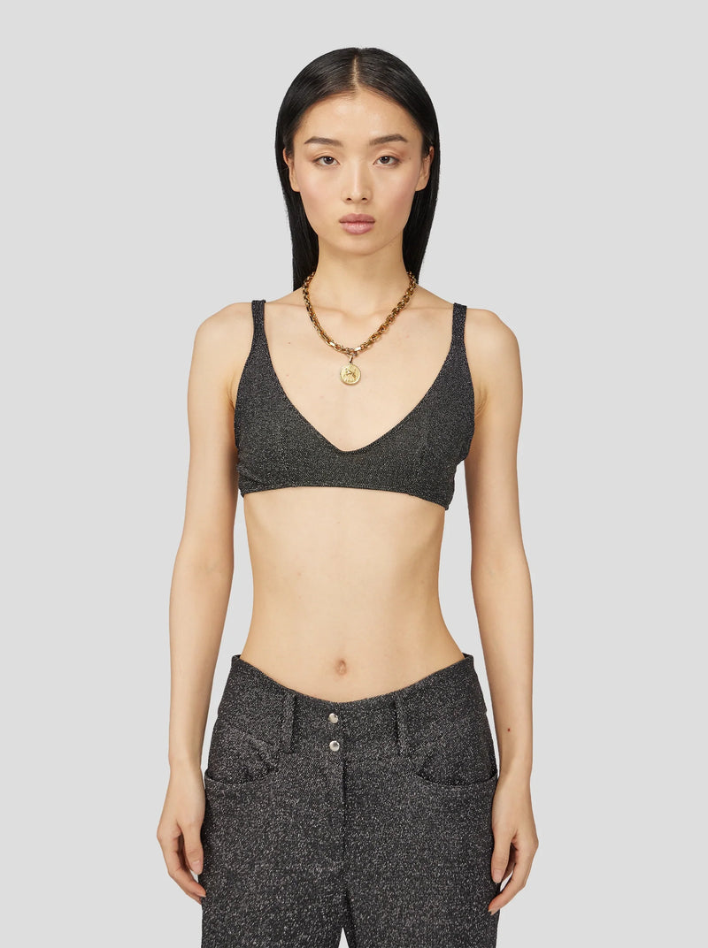 Soutien-Gorge Gala En Tricot Argent Constellation