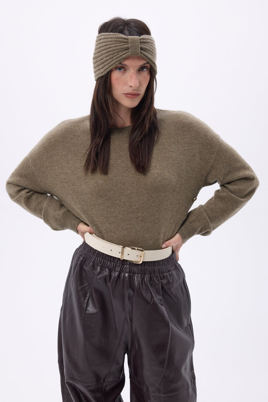 Gala Headband - Mottled Khaki - Women