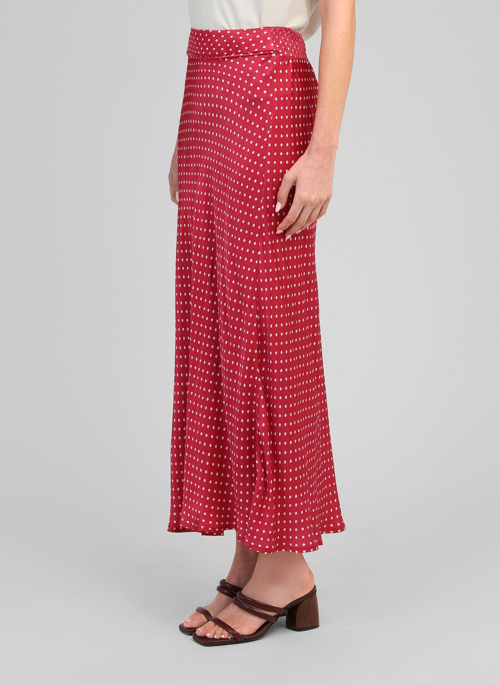 Jupe Midi Galice Doriva Framboise