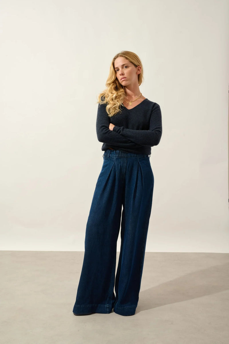 Pull Col V - Galise - Caviar