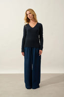 Pull Col V - Galise - Caviar