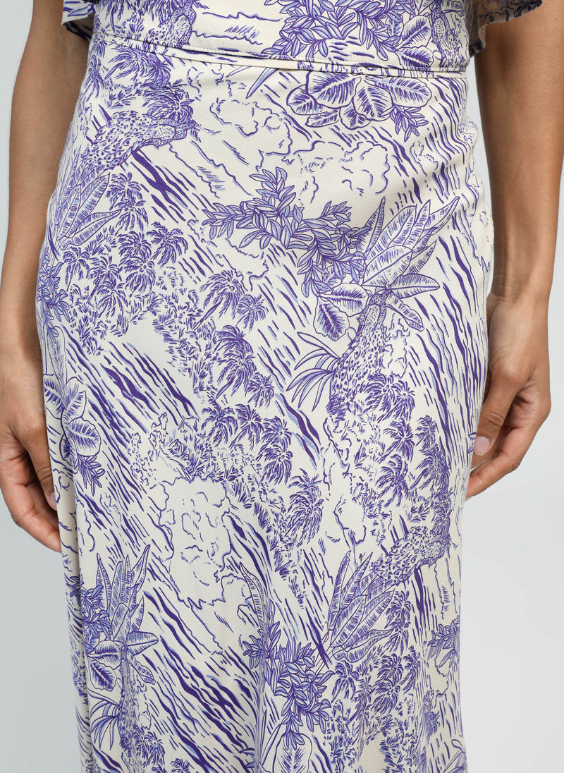 Galvima Sajo Blue Long Skirt