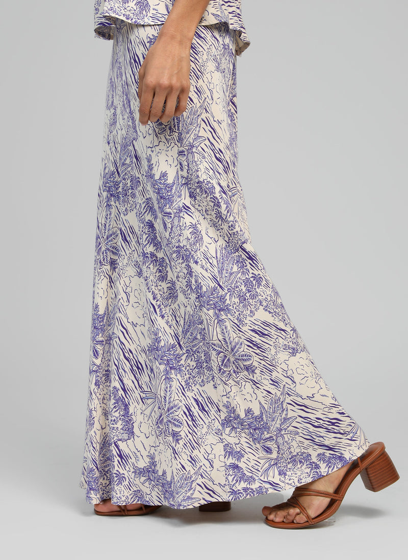 Galvima Sajo Blue Long Skirt