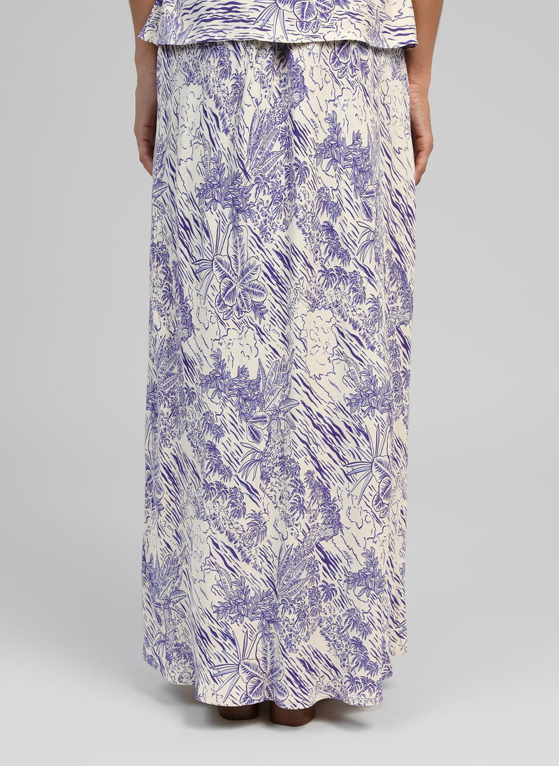 Galvima Sajo Blue Long Skirt